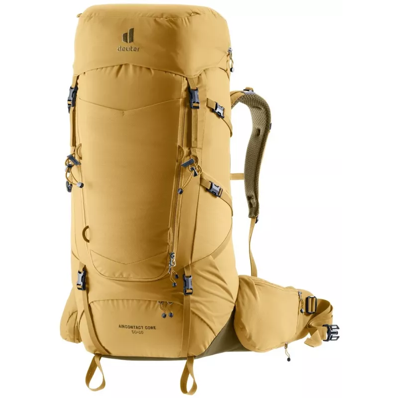 Deuter Aircontact Core 50+10 Trekking Backpack - Savanna/Nori
