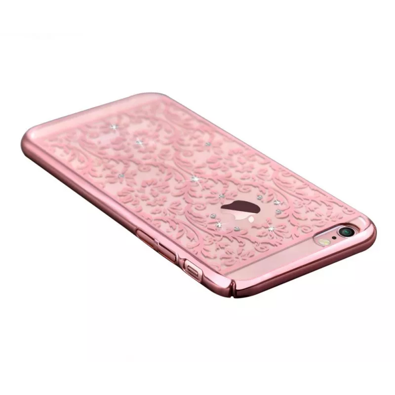 Devia Apple iPhone 7 Baroque z Swarovskim Różowe Złoto Tylna Obudowa