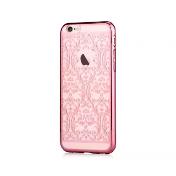 Devia Apple iPhone 7 Baroque z Swarovskim Różowe Złoto Tylna Obudowa
