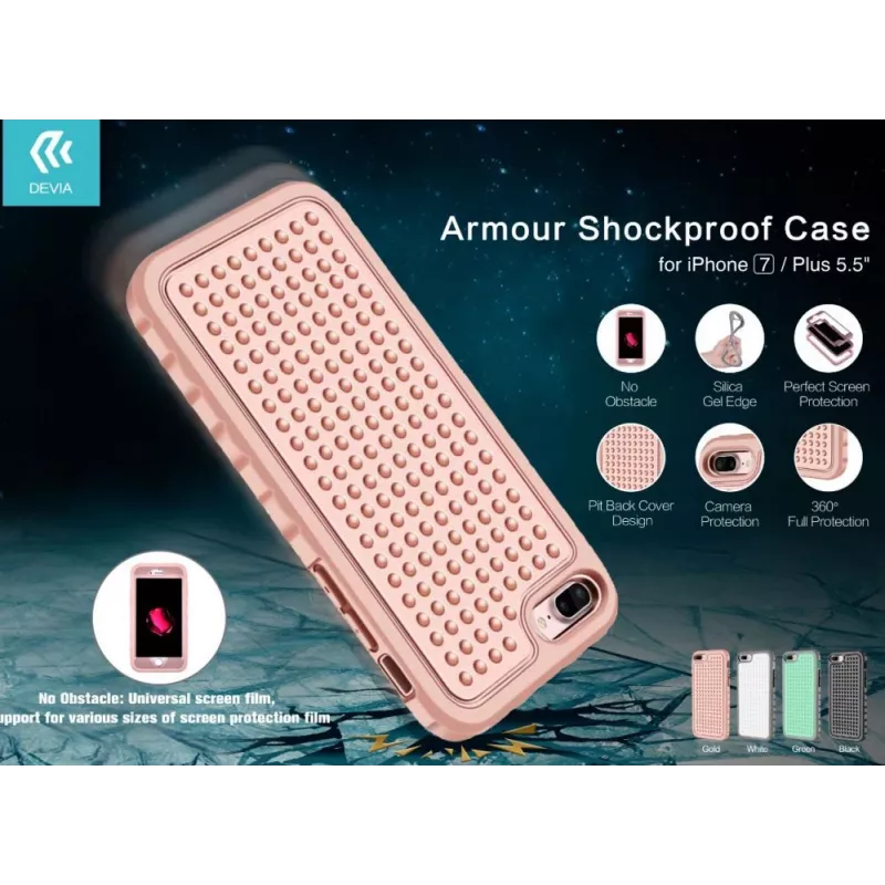 Devia Apple iPhone 7 Plus Armor Shockproof Case Green
