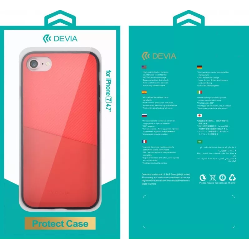 Devia Apple iPhone 7 Plus iWallet Case Red
