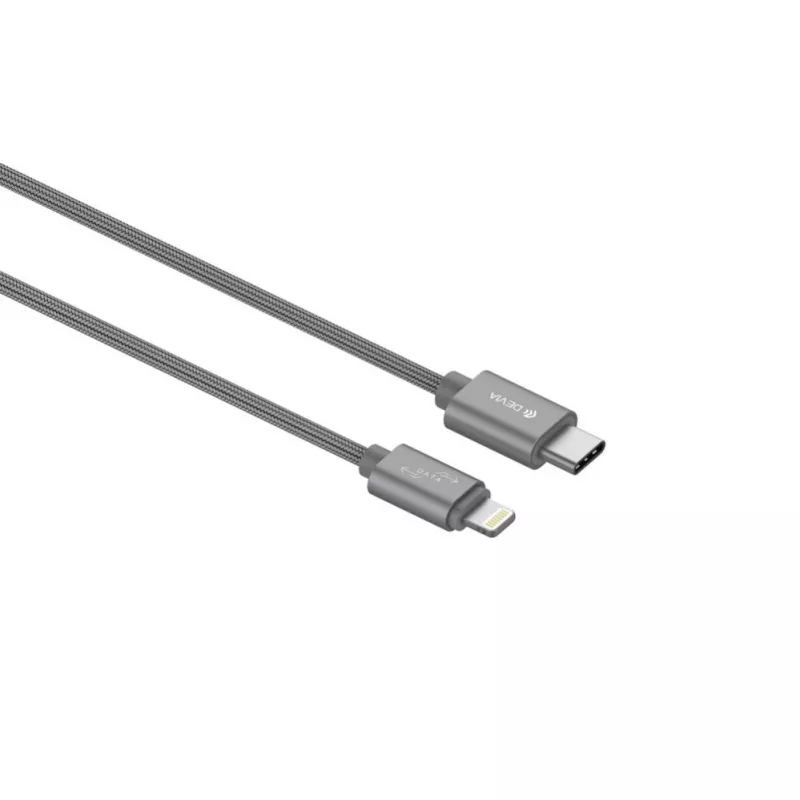 Devia Gracious USB-C do Lightning Kabel 1m Szary