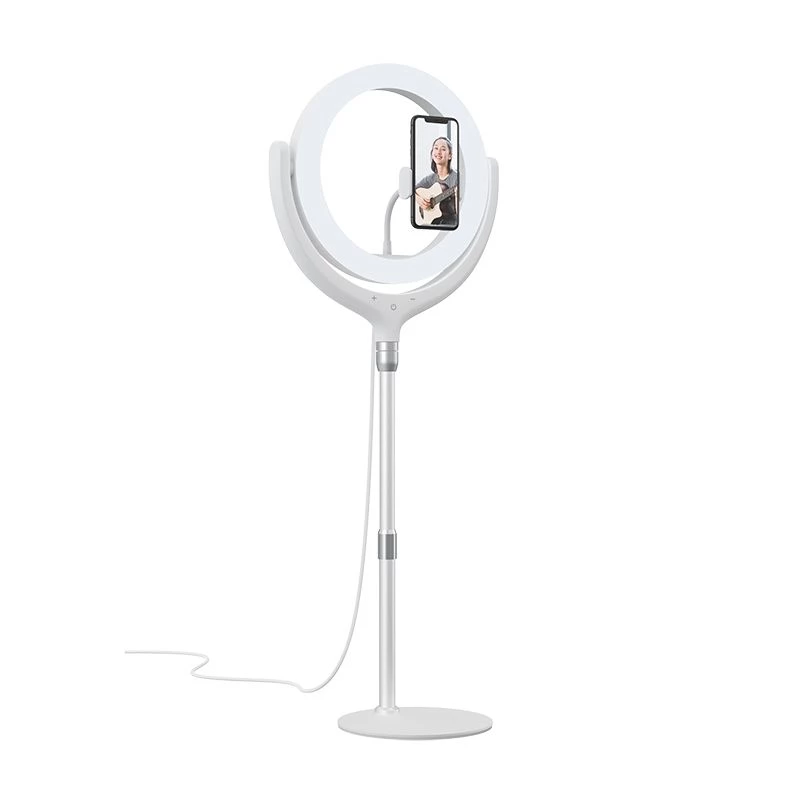 DEVIA Phone Stand Holder with LED Lamp 40cm White