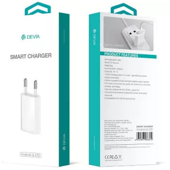DEVIA Universal Smart Charger EU 10.5W Czarny