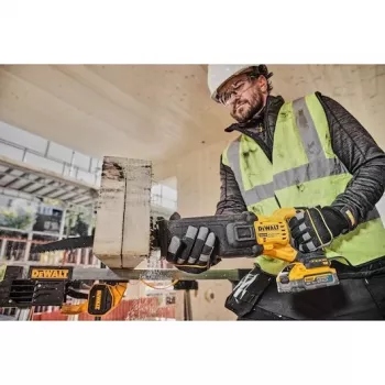 DEWALT 18V XR Bezszczotkowa wyrzynarka do drewna z 2x5Ah bateriami PowerStack i skrzynką narzędziową TSTAK