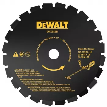 DEWALT 255mm 24T Ostrze do podkaszarki do 54V XR FlexVolt Brush Cutters
