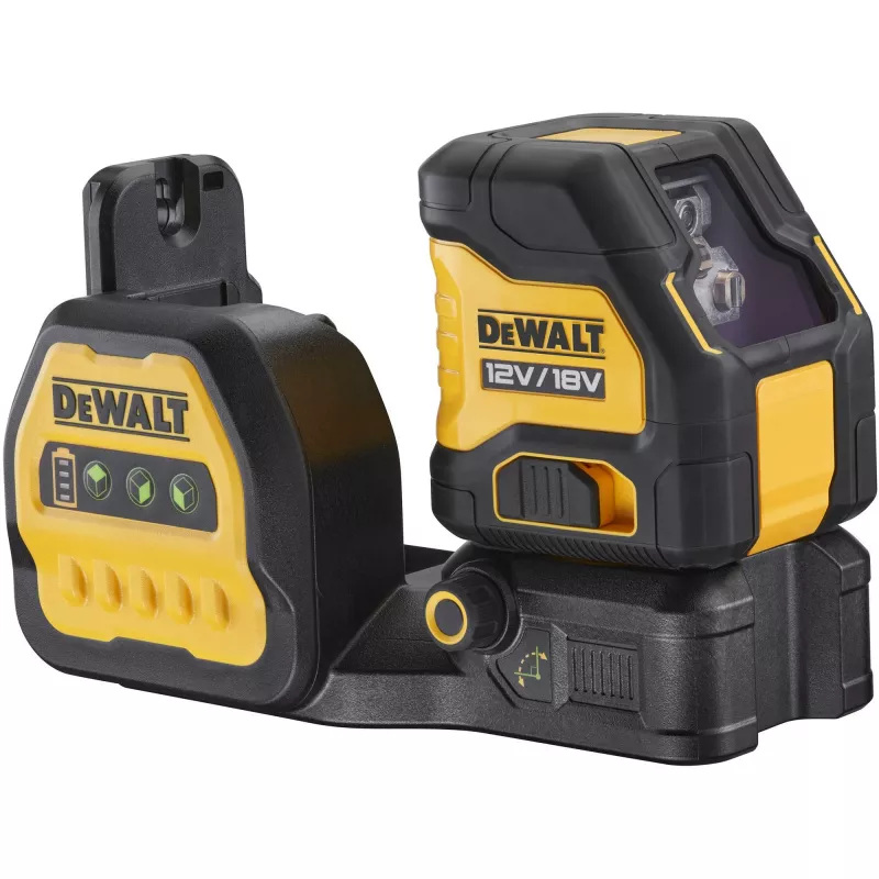 DEWALT Cross Line Laser DCE088NG18, 12/18V (Czarny/Żółty, bez baterii i ładowarki, zielone linie laserowe, T STAK Box)