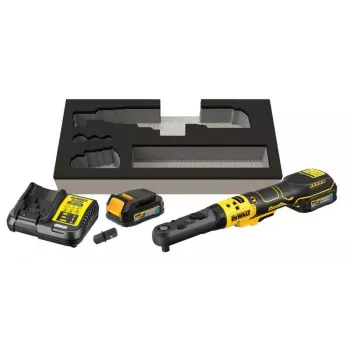 DEWALT DCF510E2G-QW 12V XR Bezszczotkowy klucz grzechotkowy z otwartą głowicą, zestaw z 2 bateriami 2.0Ah, walizka TSTAK