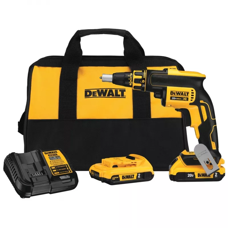 DEWALT DCF620D2-QW 18V akumulatorowa wkrętarka udarowa bezszczotkowa 4400 RPM 2 x 2.0Ah akumulatory Li-Ion, ładowarka i TSTAK II Kitbox, czarno-żółta