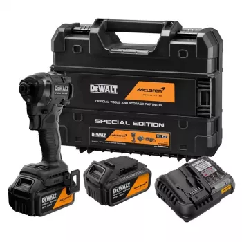 DEWALT DCF86MM2T-QW 18V XR Bezszczotkowy Wkrętak Udarowy Zestaw z 2x4.0Ah Bateriami, Ładowarką i Walizką TSTAK