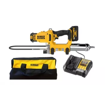 DEWALT DCGG581P1G 18V XR Akumulatorowy Pistolet do Smarowania 2-biegowy 1x5.0Ah Ładowarka Torba