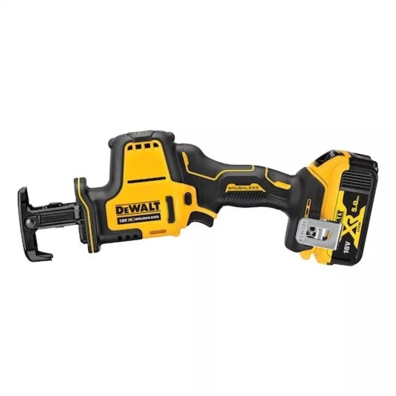 DEWALT DCS369P2-QW 18V XR Bezszczotkowa Piła Szablasta Zestaw z 2 x 5.0Ah Akumulatorami, Ładowarką i Skrzynką TSTAK II