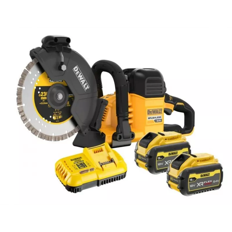 DEWALT DCS691X2-QW 230mm Akumulatorowa Piła Tarczowa 54V XR FLEXVOLT (2x9.0Ah)