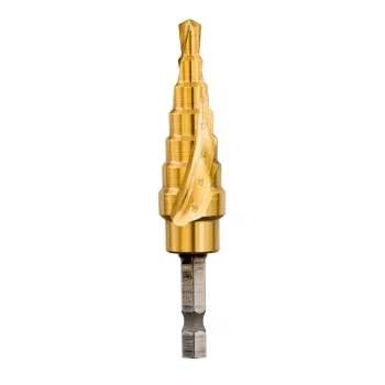 DEWALT DT5027-QZ HSS Wiertło schodkowe 4-12 mm, 9 stopni, powlekane TiN, chwyt sześciokątny