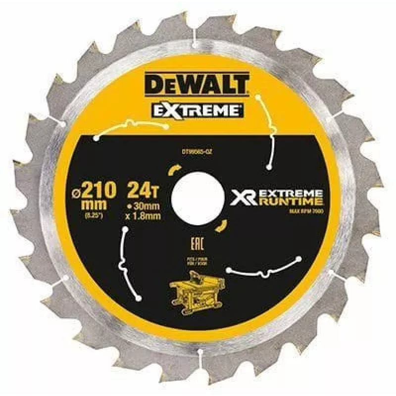 DEWALT Xtreme Runtime 210 mm x 30 mm 36T Tarcza do piły tarczowej