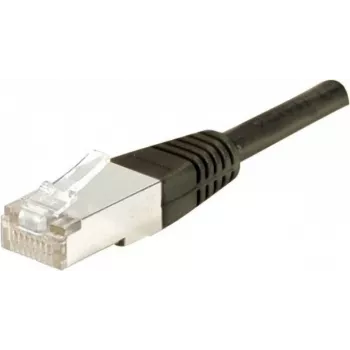 DEXLAN Cat. 6A kabel krosowy S/FTP, 10 Gbit/s, PoE++, czarny, 15 m 858383