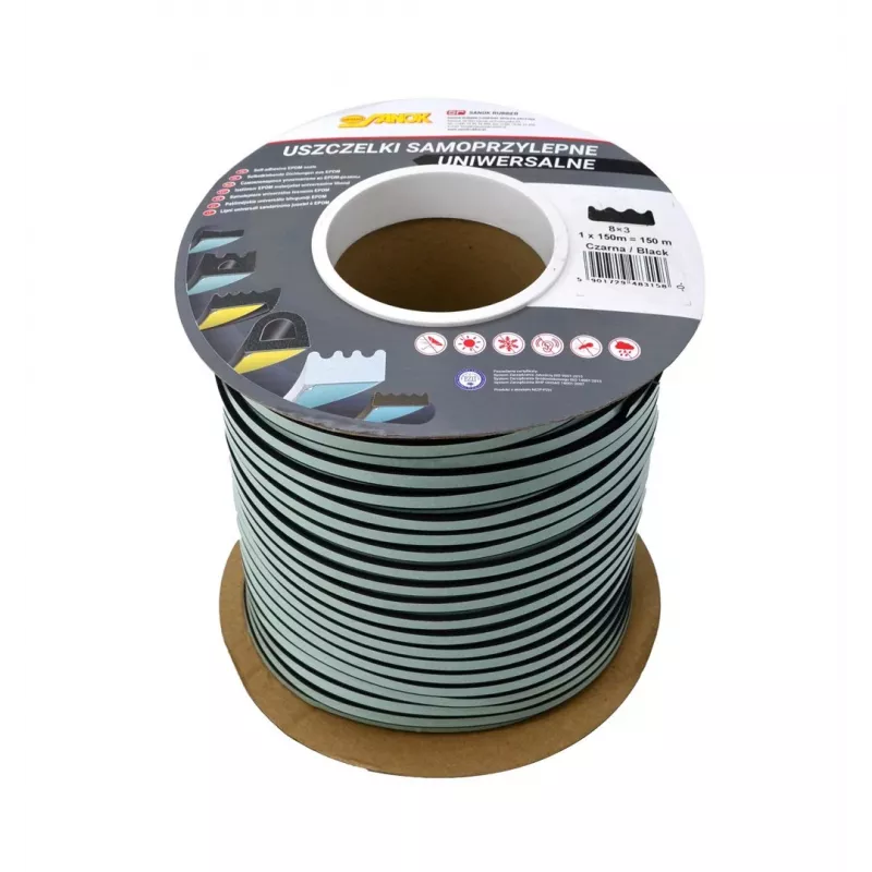 DGP 8x3 GASKET BLACK 150mb