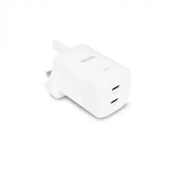 DICOTA 2-Port GaN USB-C Wall Charger 100W White
