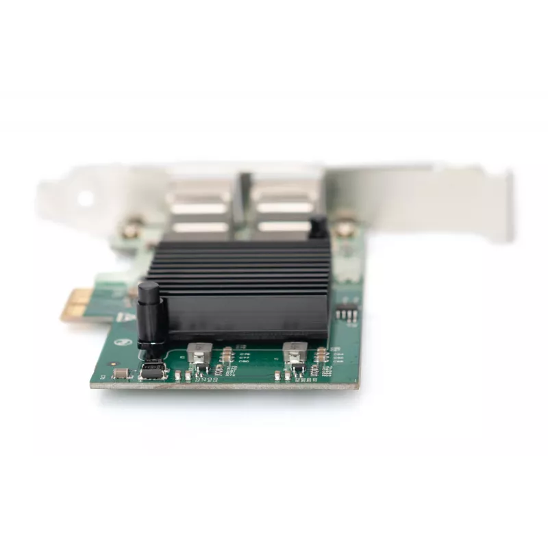 Karta sieciowa DIGITUS 2-portowa Gigabit Ethernet, RJ45, PCI Express, chipset Intel I210-AT (DN-1013-2)