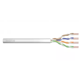 DIGITUS Cat.5e U/UTP Installation Cable, LSOH, AWG24/1, 500m, Grey, Reel
