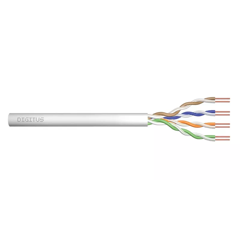 DIGITUS Cat.5e U/UTP Installation Cable, LSOH, AWG24/1, 500m, Grey, Reel