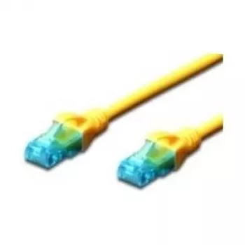 Kabel sieciowy DIGITUS Cat 5e UTP RJ-45 męski-męski, 25 cm, żółty DK-1512-0025/Y