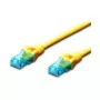 Kabel sieciowy DIGITUS Cat 5e UTP RJ-45 męski-męski, 25 cm, żółty DK-1512-0025/Y