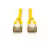 DIGITUS CAT 6A F-FTP Cienki kabel krosowy, 1 m, żółty, 10 szt., LSZH, 10 Gb/s, 500 MHz
