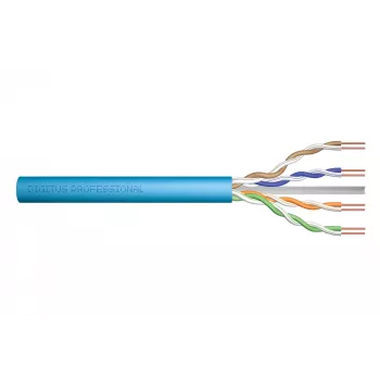 DIGITUS Cat.6A U/UTP B2ca AWG 23/1 LSOH 100m Blue Installation Cable