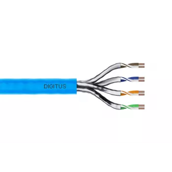 DIGITUS Cat6A Installation Cable U/FTP Dca AWG 23/1 LSOH 500m Blue Reel
