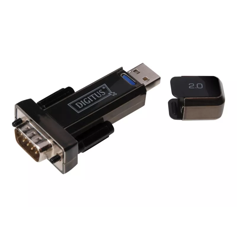 DIGITUS DA-70156 USB 2.0 na RS232 Adapter Szeregowy, 1,5 m, Czarny