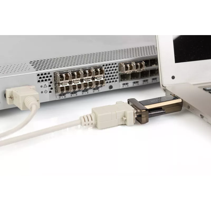 DIGITUS DA-70156 USB 2.0 na RS232 Adapter Szeregowy, 1,5 m, Czarny