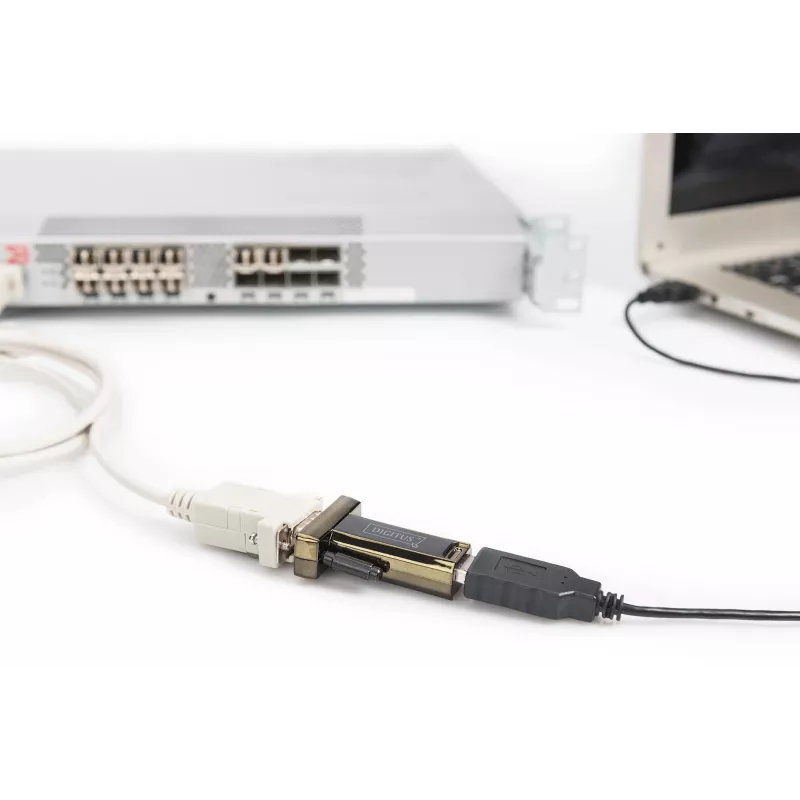 DIGITUS DA-70156 USB 2.0 na RS232 Adapter Szeregowy, 1,5 m, Czarny