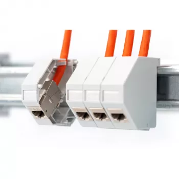 Adapter szyny DIN DIGITUS na 1 moduł Keystone, IP20