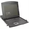DIGITUS Modułowa konsola KVM 19-calowa HD LCD z 8-portowym przełącznikiem KVM HDMI, touchpadem, niemieckim układem klawiatury