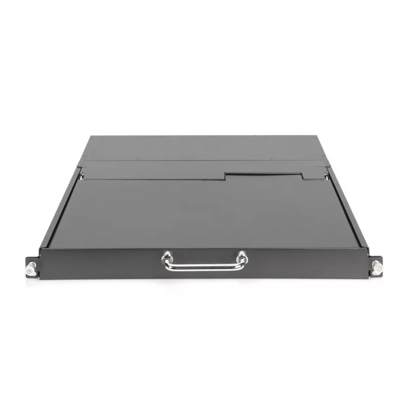 DIGITUS Modular HD LCD KVM Console z 17 inch TFT, 16-portowe połączenie KVM CAT 5, touchpad, niemiecki układ klawiatury