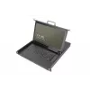 DIGITUS Modular HD LCD KVM Console z 17 inch TFT, 16-portowe połączenie KVM CAT 5, touchpad, niemiecki układ klawiatury