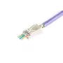 DIGITUS RJ45 (8P8C) Through-Hole Plug, Cat.6, ekranowany, AWG 26-24, opakowanie 100