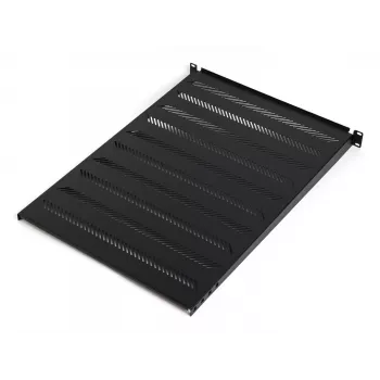 DIGITUS TN-19-550-1U-BK 19 inch Stała półka rack, 1U, głębokość 550 mm, obciążenie 25 kg, czarna