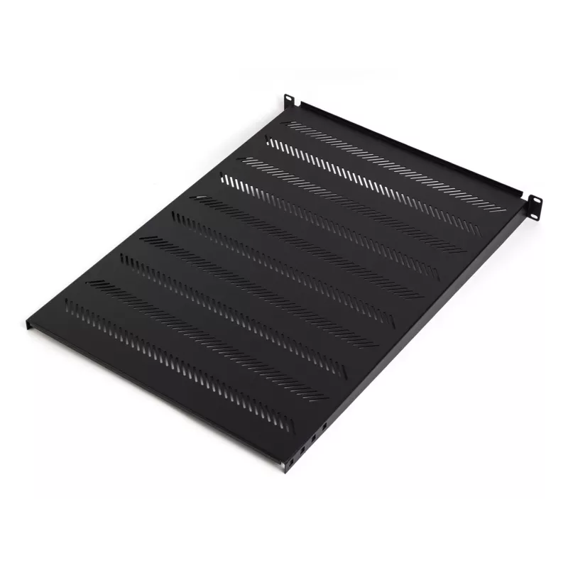 DIGITUS TN-19-550-1U-BK 19 inch Stała półka rack, 1U, głębokość 550 mm, obciążenie 25 kg, czarna