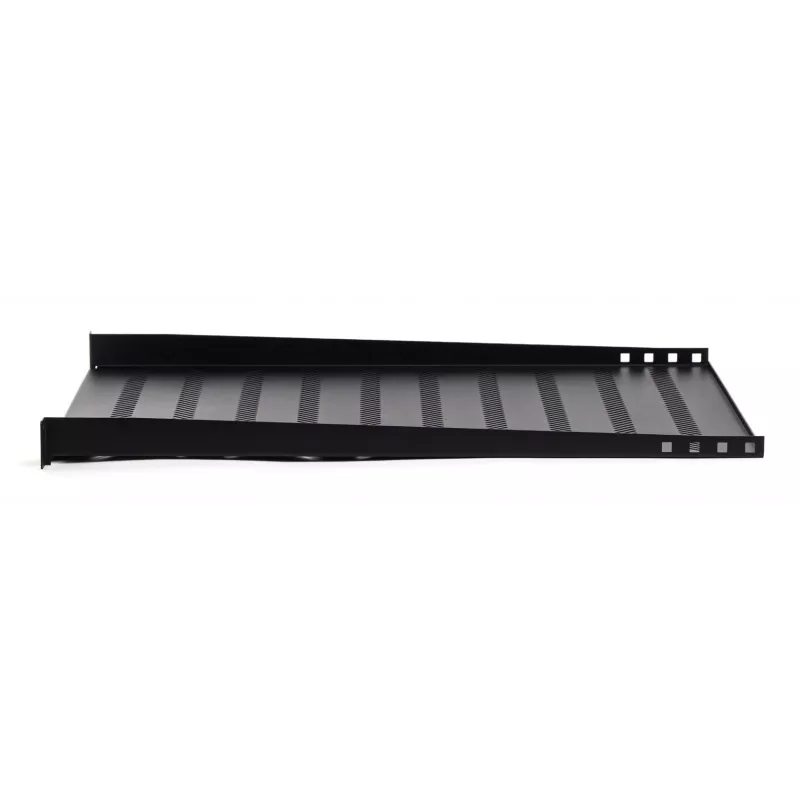 DIGITUS TN-19-550-1U-BK 19 inch Stała półka rack, 1U, głębokość 550 mm, obciążenie 25 kg, czarna