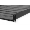 DIGITUS TN-19-550-1U-BK 19 inch Stała półka rack, 1U, głębokość 550 mm, obciążenie 25 kg, czarna
