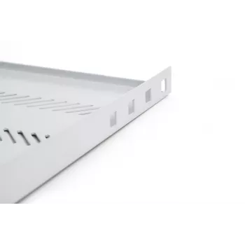 Digitus TN-19-650-1U-GY 19 cali Stała półka rack 1U, głębokość 650 mm, szary, obciążenie 25 kg