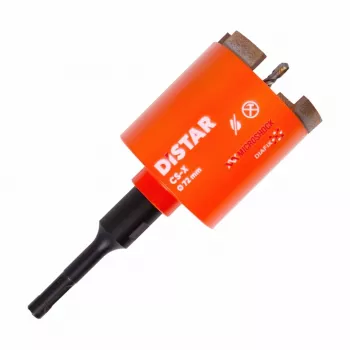 DISTAR Diamentowa koronka wiertnicza CS-X 72 x 70 mm M16 z adapterem SDS+