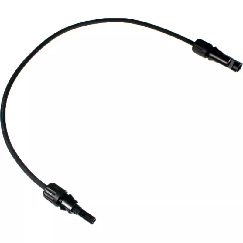 Przedłużacz solarny DIVERSE 6mm², MC4 męski-żeński, 1,5 metra, czarny