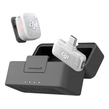 DJI Mic Mini 2S Bezprzewodowy System Mikrofonowy (1 nadajnik + 1 odbiornik mobilny + etui ładujące)