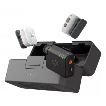 DJI Mic Mini 2S Bezprzewodowy system mikrofonowy (2 nadajniki + 1 odbiornik + etui ładujące)