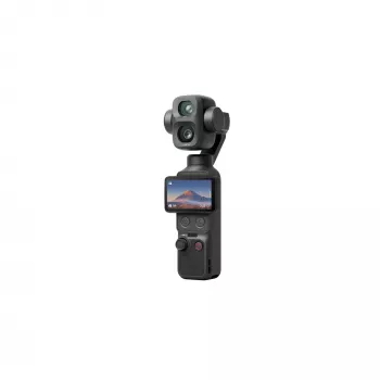 DJI Osmo Pocket 4P Standard Combo - 1-calowy CMOS 4K120fps 3-osiowy gimbal, 2-calowy obracany ekran dotykowy, 37MP zdjęcia, 240fps zwolnione tempo, Wi-Fi/Bluetooth, bateria 160min