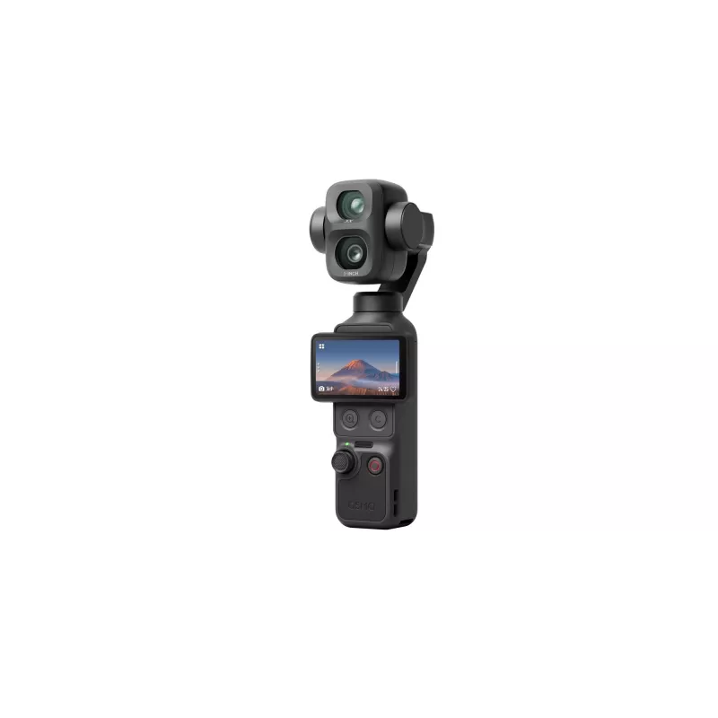 DJI Osmo Pocket 4P Standard Combo - 1-calowy CMOS 4K120fps 3-osiowy gimbal, 2-calowy obracany ekran dotykowy, 37MP zdjęcia, 240fps zwolnione tempo, Wi-Fi/Bluetooth, bateria 160min