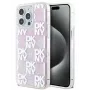 DKNY Apple iPhone 15 Pro Max 6,7 cala twarda obudowa Liquid Glitter Multilogo Różowa
